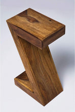 Load image into Gallery viewer, Kare Design Table d'Appoint Z Authentico, Marron, Bois Massif, Table de Salon, Meuble, Deco Intérieur, Décoration Chambre, Salon, Maison, 55x30x20 cm (H/L/P)