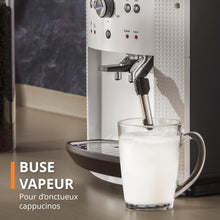 Load image into Gallery viewer, Machine à café grain,1,7 L,2 tasses en simultané,Nettoyage automatique,Buse vapeur pour Cappuccino,Cafetière espresso,Essential noire YY8125FD,Noir -
