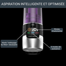 Load image into Gallery viewer, Rowenta X-Force Flex 9.60 Allergie Aspirateur balai sans fil,Filtration Anti-Allergènes,Puissant 100AW,Ultra Léger,Autonomie 45min RH2038WO,Noir / Violet