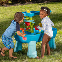 Load image into Gallery viewer, Rain Shower Splash Table d'eau avec 13 Accessoires - Bleu &amp; Vert | Table Jeux d'eau | Table d’activité pour Le Jardin,Table Activité Eau | Table d'eau Extérieur