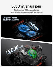 Load image into Gallery viewer, MAMMOTION LUBA 2 AWD 3000X Robot Tondeuse sans Fil Périphérique, NetRTK+Vision, Aucune Antenne RTK Requise, Recommandé 3000m², Pentes à 80%, Hauteur de Coupe 25-70 mm,avec Module 4G