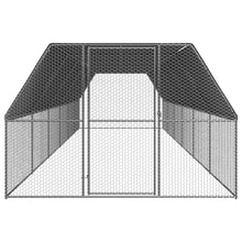 Load image into Gallery viewer, Poulailler d'extrieur 3 x 12 x 2 m acier galvanis toit en PE 02_0001693 -