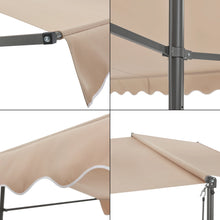 Load image into Gallery viewer, Store banne autoportant  double pente 400 x 300 x 260 cm sable 03_0008295 -