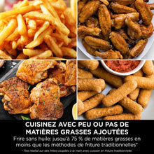 Load image into Gallery viewer, Foodi FlexDrawer Air Fryer,Dual Zone Avec Sparateur Amovible,Grand Tiroir de 10,4 L,7-en-1,Double Zone,Sans Huile,Pices Antiadhsives Compatibles Au Lave-Vaisselle,Noir AF500EU