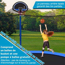 Load image into Gallery viewer, Trampoline d'Extérieur Ø366 cm Trampoline avec Panier de Basket Filet de Protection Trampoline pour Enfants et Adultes -