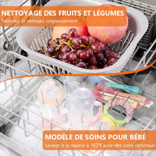 Load image into Gallery viewer, Karlxtom Lave-vaisselle de table, Mini Lave-vaisselle avec Comman destactiles à LED, 45CM, 6 Programmes, Lavage des fruits, Soins Pour Bébés