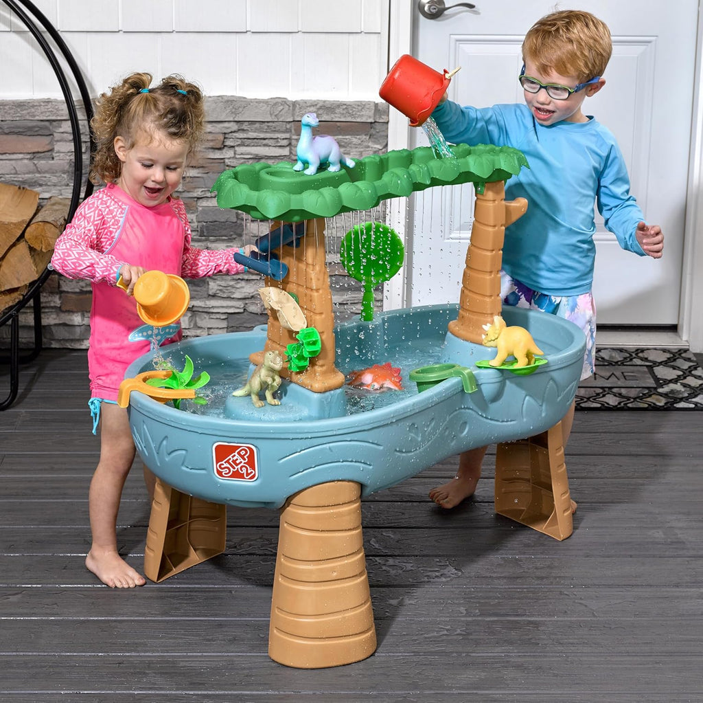 Rain Shower Splash Table d'eau avec 13 Accessoires - Bleu & Vert | Table Jeux d'eau | Table d檃ctivit pour Le Jardin,Table Activit Eau | Table d'eau Extrieur