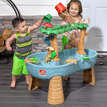 Load image into Gallery viewer, Rain Shower Splash Table d'eau avec 13 Accessoires - Bleu &amp; Vert | Table Jeux d'eau | Table d’activité pour Le Jardin,Table Activité Eau | Table d'eau Extérieur