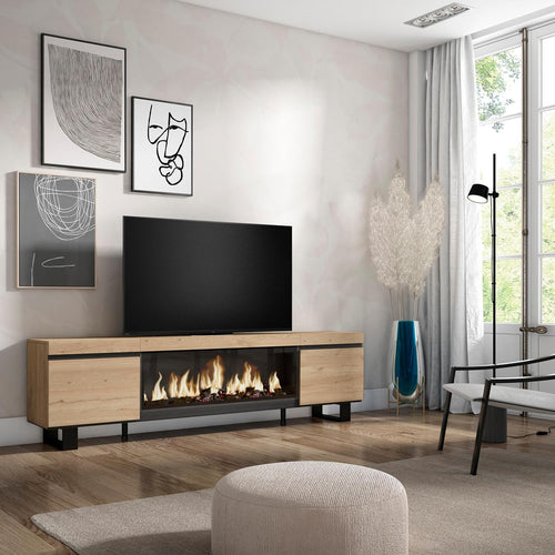 Skraut Home | Meuble TV | Banc Télé | Grand Espace de Rangement | 210 | pour Les TV jusqu'à 80