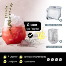 Load image into Gallery viewer, Machine  Glaons 27kg/24h Machine  Ppites  Affichage LED de Comptoir avec Capteur Infrarouge et Autonettoyant Stockage de glace : 4 kg -