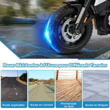 Load image into Gallery viewer, Moto Électrique 12V/7AH pour Enfants 6km/h Modèle Policier avec Klaxon Musique Sirène Phares pour 3-8 Ans -