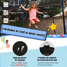 Load image into Gallery viewer, Trampoline d'Extérieur Ø366 cm Trampoline avec Panier de Basket Filet de Protection Trampoline pour Enfants et Adultes -