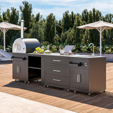Load image into Gallery viewer, Oviala Cuisine d'extérieur 4 éléments avec Four à Pizza