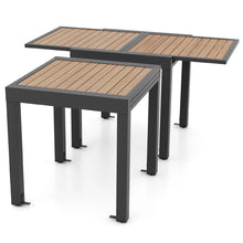 Load image into Gallery viewer, Table de jardin extensible en aluminium ajustable de 80 à 160 cm table à manger extérieure rectangulaire pour 4-6 personnes naturel 20_0009421 -