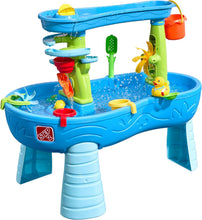Load image into Gallery viewer, Rain Shower Splash Table d'eau avec 13 Accessoires - Bleu &amp; Vert | Table Jeux d'eau | Table d’activité pour Le Jardin,Table Activité Eau | Table d'eau Extérieur