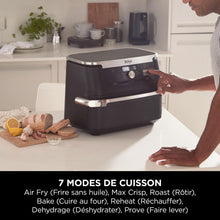 Load image into Gallery viewer, Foodi FlexDrawer Air Fryer,Dual Zone Avec Sparateur Amovible,Grand Tiroir de 10,4 L,7-en-1,Double Zone,Sans Huile,Pices Antiadhsives Compatibles Au Lave-Vaisselle,Noir AF500EU