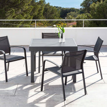Load image into Gallery viewer, Table de jardin extensible en aluminium 8 places (90/180 x 90 cm) Murano Gris anthracite - Action-sport36 -