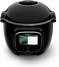 Load image into Gallery viewer, Moulinex Cookeo Touch Wifi Multicuiseur intelligent, Cuve 6 L, Haute pression, Guide pas à pas, 250 recettes intégrées, Application Moulinex CE902800, Noir