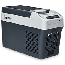 Load image into Gallery viewer, Réfrigérateur Congélateur de Voiture 12L Portable Compresseur -20°C à +10°C Ampoules LED 2 Porte-gobelets 23x53x36cm -