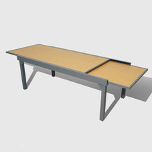 Load image into Gallery viewer, Table de jardin extensible en aluminium 12 places effet bois (200/320 x 100 cm) Murano Gris anthracite - Action-sport36 -
