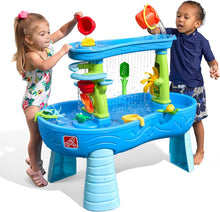 Load image into Gallery viewer, Rain Shower Splash Table d'eau avec 13 Accessoires - Bleu &amp; Vert | Table Jeux d'eau | Table d檃ctivit pour Le Jardin,Table Activit Eau | Table d'eau Extrieur