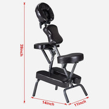 Load image into Gallery viewer, Master Massage Bedford Chaise de Massage Portable et légère avec Sac de Transport Confortable, Facile à Plier, Marron