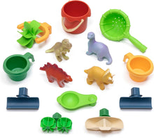 Load image into Gallery viewer, Rain Shower Splash Table d'eau avec 13 Accessoires - Bleu &amp; Vert | Table Jeux d'eau | Table d’activité pour Le Jardin,Table Activité Eau | Table d'eau Extérieur
